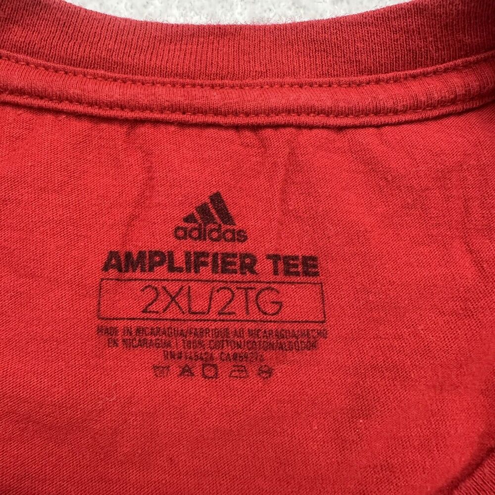 Adidas Drury Lady Panthers Shirt Adult 2XL Red Basketball Amplifier Tee - Picture 9 of 10